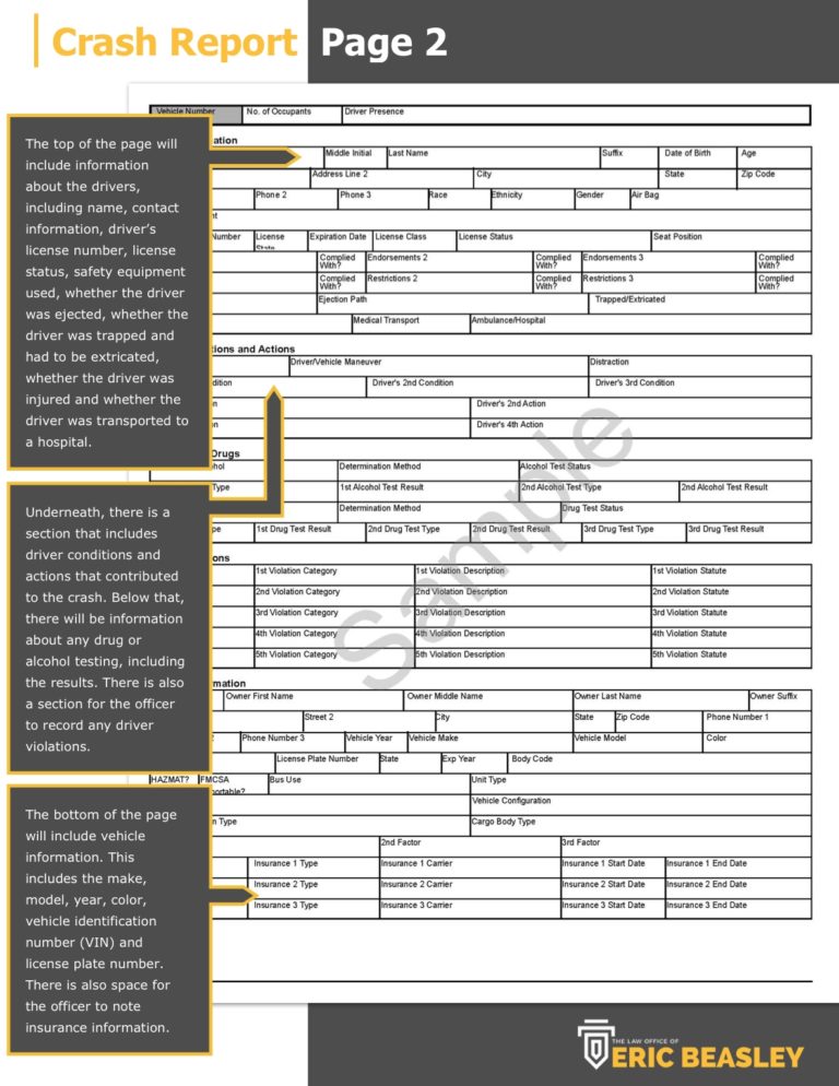 How to Read Your TN Car Accident Report | The Law Office of Eric Beasley